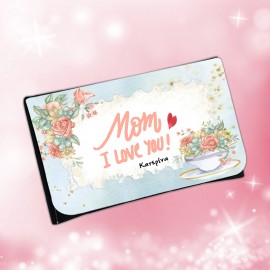 LEATHER TOBACCO CASE "MOM I LOVE YOU" 10x16cm