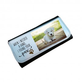 LEATHER WALLET "MY DOG" 18x8cm