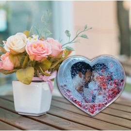 PHOTO HOLDER WITH HEARTS 10x8cm