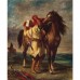 PAINTING ON CANVAS EUGENE DELACRO IX - MOROCCAN SA DDLES HIS HORSE