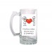 GLASS BEER GLASS "LOVE" 500ml