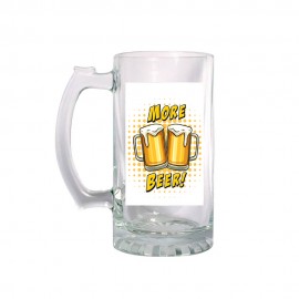 GLASS BEER GLASS "MORE BEER" 500ml